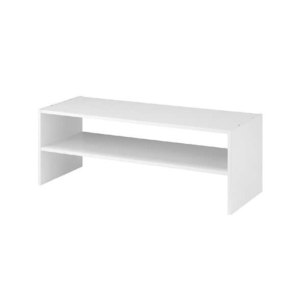 slide 1 of 1, Whitmor 31-Inch Extra Wide Shelf Storage Organizer - White