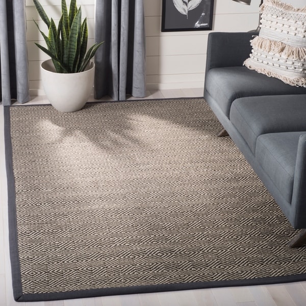 safavieh natural fiber natural dark gray area ru