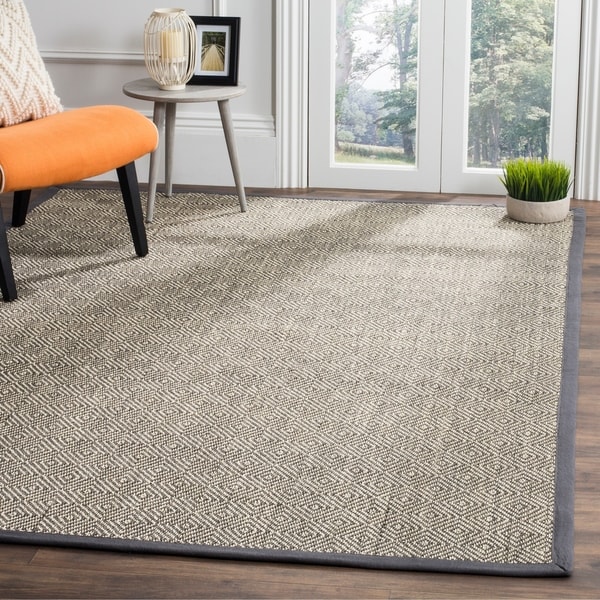 safavieh natural fiber natural dark gray area ru