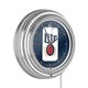 preview thumbnail 1 of 4, Miller Lite Chrome Double Rung Neon Clock - Minimalist Can - 14.5" x 14.5" x 3"