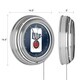 preview thumbnail 3 of 4, Miller Lite Chrome Double Rung Neon Clock - Minimalist Can - 14.5" x 14.5" x 3"