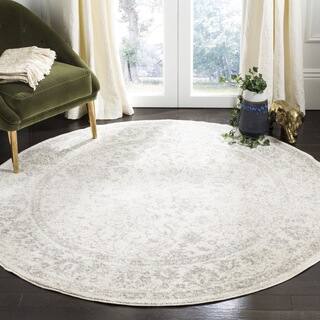 Modern Contemporary Round Oval Square Area Rugs For Less Safavieh Adirondack Contemporary Oriental Ivory Silver Area Rug 3 Round