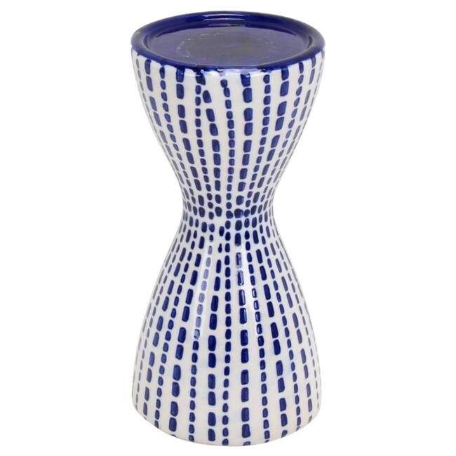 Jeco Allison Ceramic 8-inch Pillar Candle Holder
