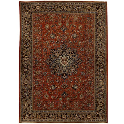 HERAT ORIENTAL Handmade One-of-a-Kind Mahal Wool Rug (Iran) - 8'10 x 12'4
