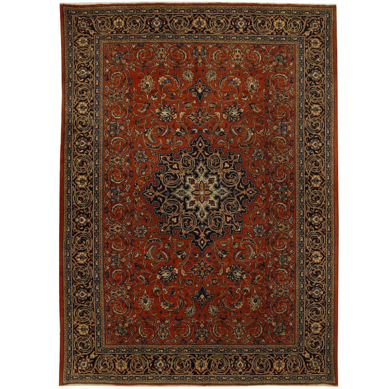 HERAT ORIENTAL Handmade One-of-a-Kind Mahal Wool Rug (Iran) - 8'10 x 12'4