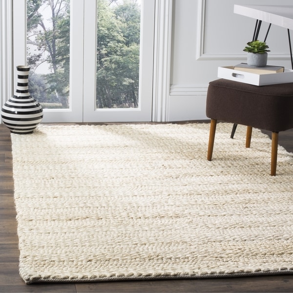 Safavieh Natural Fiber Coastal Geometric Hand Woven Jute Bleach Safavieh Natural Fiber Coastal Geometric Hand Woven Jute Bleach Area Rug 6 X27