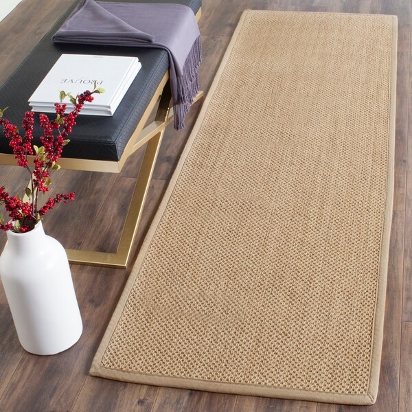 Safavieh Natural Fiber Coastal Solid Sisal Maize/ Linen Runner Rug - 2'6 x 20'