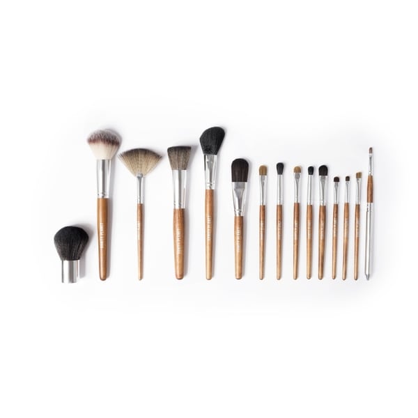 Palette 15 Piece Professional Makeup Brush Collection - birchwood