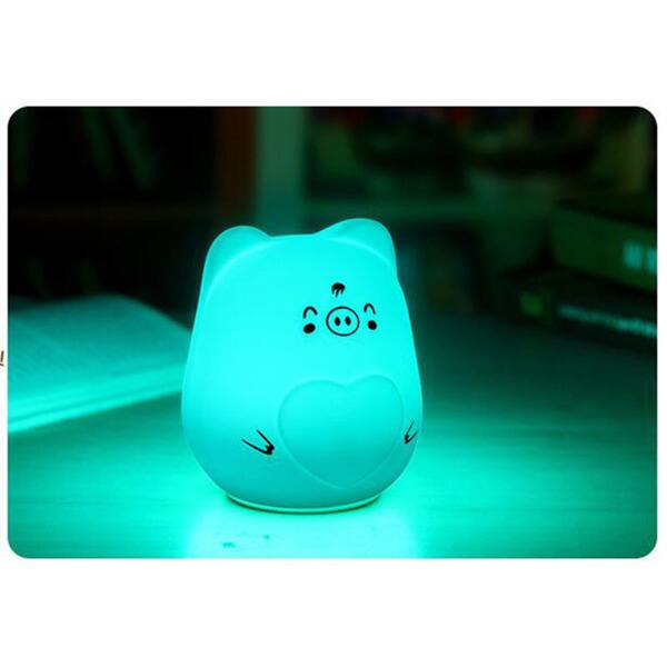 Shop Colorful Night Lights Usb Animal Silicone Led Night Light Baby Bedside Lamp Bedroom Light Decompression Gift Random Color Overstock 16413070