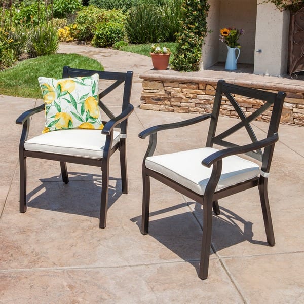 Exuma Outdoor Black Cast Aluminum Dining Chairs With Ivory Water Resistant Cushions Set Of 2 By Christopher Knight Home 8d560fbf Eb74 485e 9f4b E21b63bf4d3d 600 ?impolicy=medium