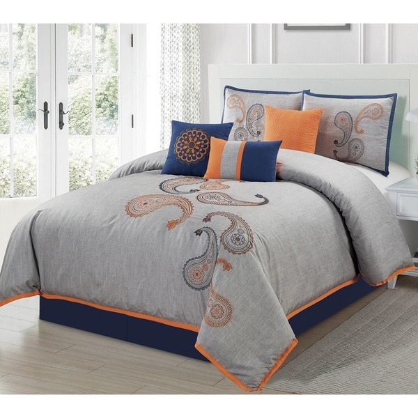 Naomi Paisley 7 Piece Comforter Set