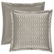 preview thumbnail 1 of 8, J. Queen New York Satinique Quilted Euro Sham Silver