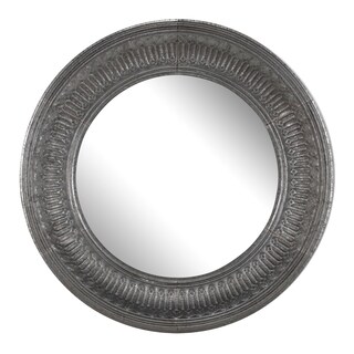 Silver 45-inch x 4.5-inch Round Wall Mirror