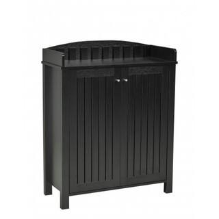 Shop Brassex Black Wood Shoe Cabinet Free Shipping Today