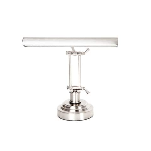14" LED Piano Desk Lamp with Dimmer - Satin Nickel
