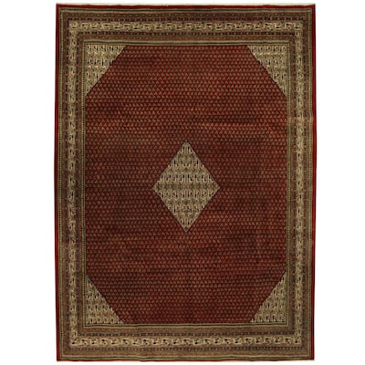 HERAT ORIENTAL Handmade One-of-a-Kind Mir Wool Rug - 9'5 x 12'9