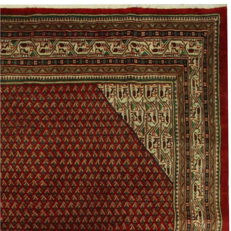 HERAT ORIENTAL Handmade One-of-a-Kind Mir Wool Rug - 9'5 x 12'9