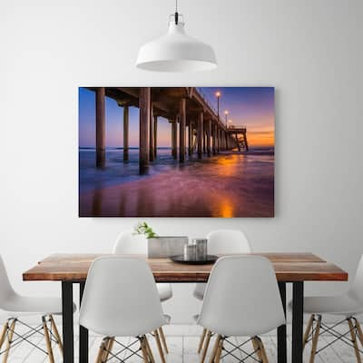 Noir Gallery The Huntington Beach Pier At Sunset In Southern California 