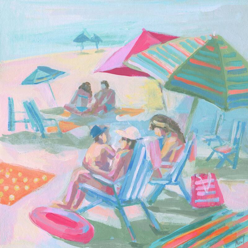 'Family Time' Painting Print on Wrapped Canvas - Multi-Color