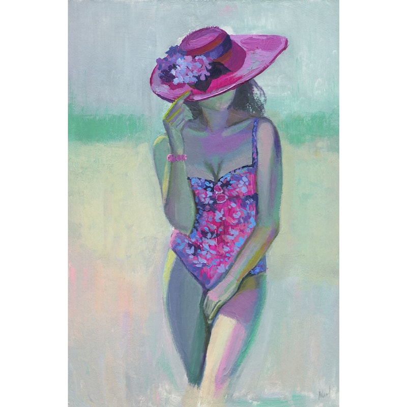 'Pretty Flower' Painting Print on Wrapped Canvas - Multi-Color