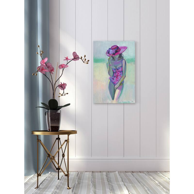 'Pretty Flower' Painting Print on Wrapped Canvas - Multi-Color