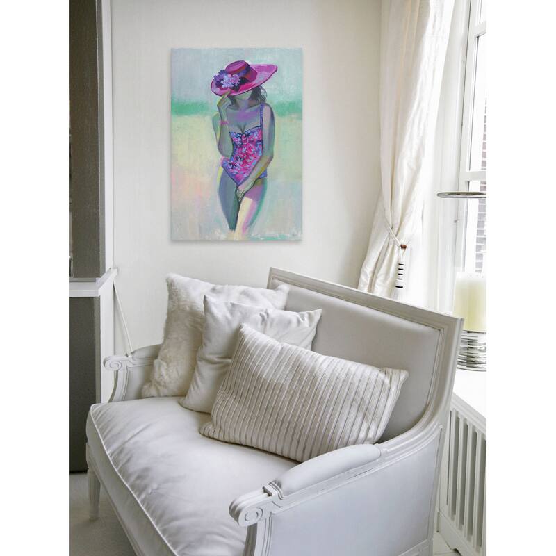 'Pretty Flower' Painting Print on Wrapped Canvas - Multi-Color