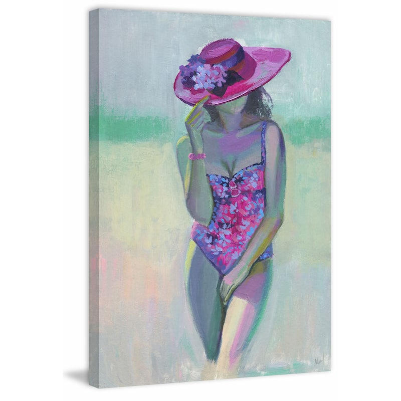 'Pretty Flower' Painting Print on Wrapped Canvas - Multi-Color