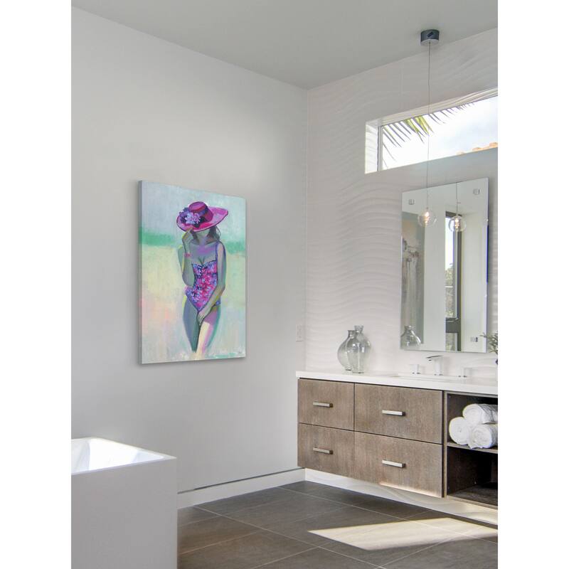 'Pretty Flower' Painting Print on Wrapped Canvas - Multi-Color
