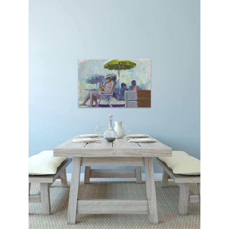 'Drink or Swim' Painting Print on Wrapped Canvas - Multi-Color