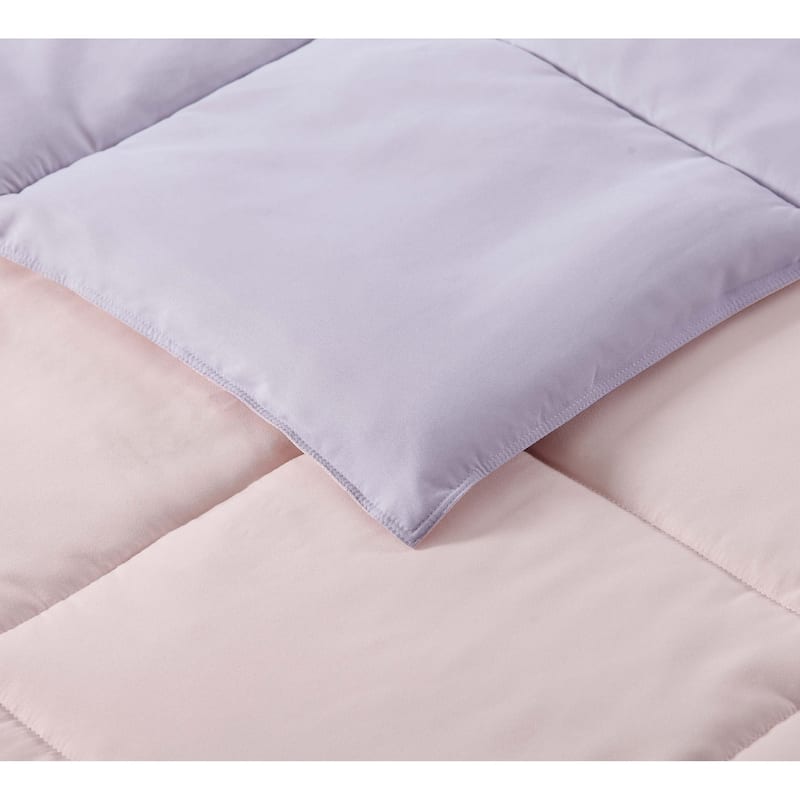 My World Solid Reversible 3-piece Comforter Set