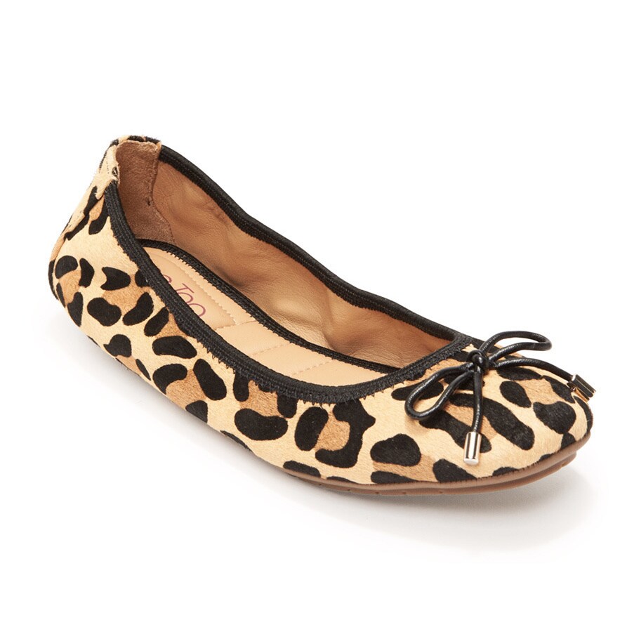 me too leopard print flats