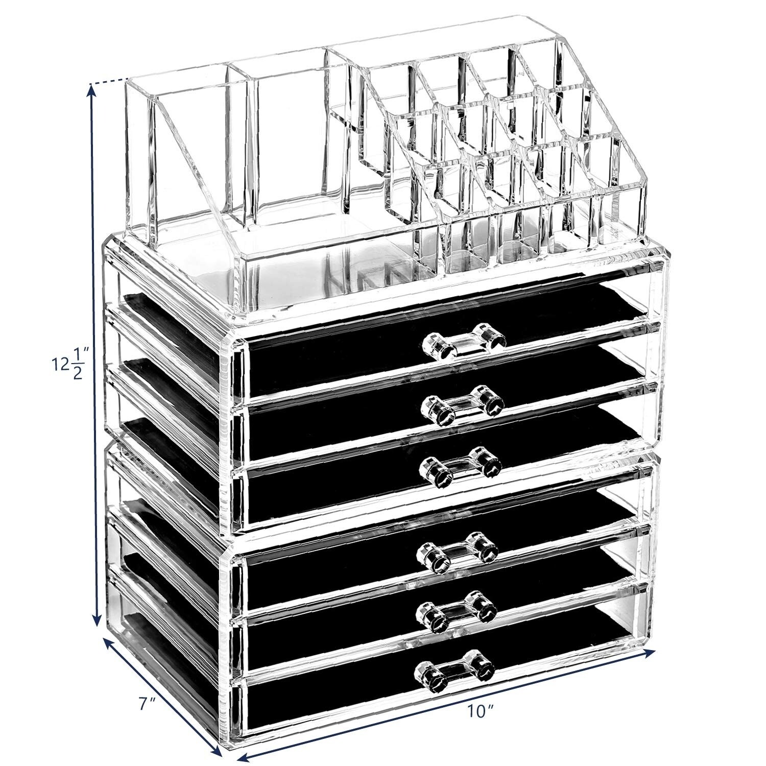 Shop Ikee Design Acrylic Jewelry And Makeup Organizer Cosmetic