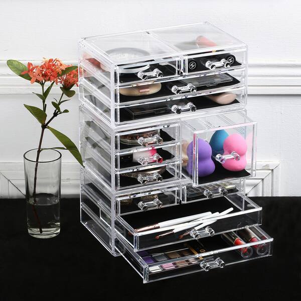 Shop Ikee Design Acrylic Jewelry And Makeup Organizer Storage