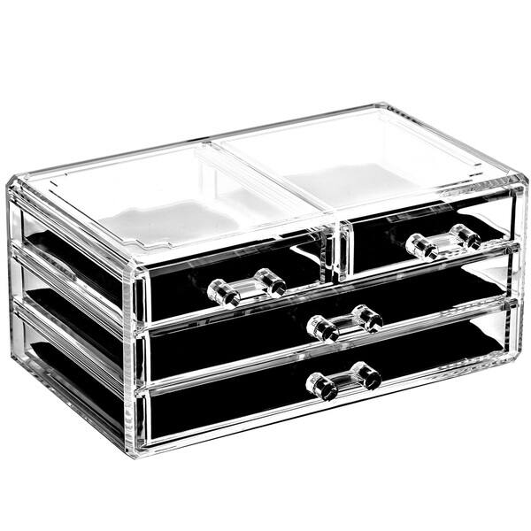 Shop Ikee Design Acrylic Jewelry And Makeup Organizer Storage