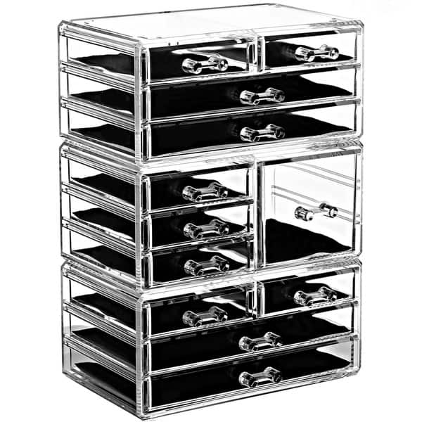Shop Ikee Design Acrylic Jewelry And Makeup Organizer Storage