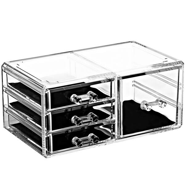 Shop Ikee Design Acrylic Jewelry And Makeup Organizer Storage