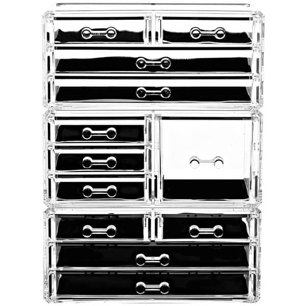 Shop Ikee Design Acrylic Jewelry And Makeup Organizer Storage