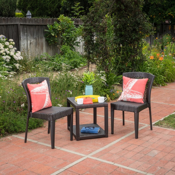 Avery Outdoor 3 piece Bistro Chat Set by Christopher Knight Home