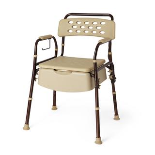 elements bedside commode with microban