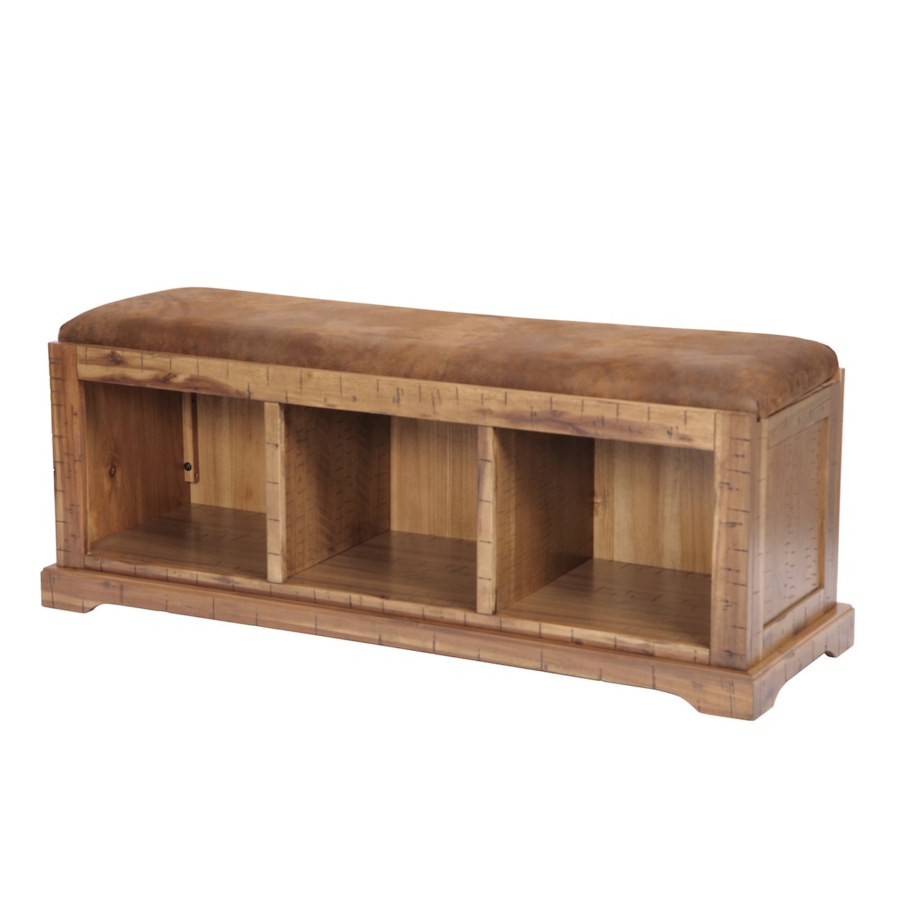 Shop Os Home And Office Solid Wood Hall Bench With Pinto Brown