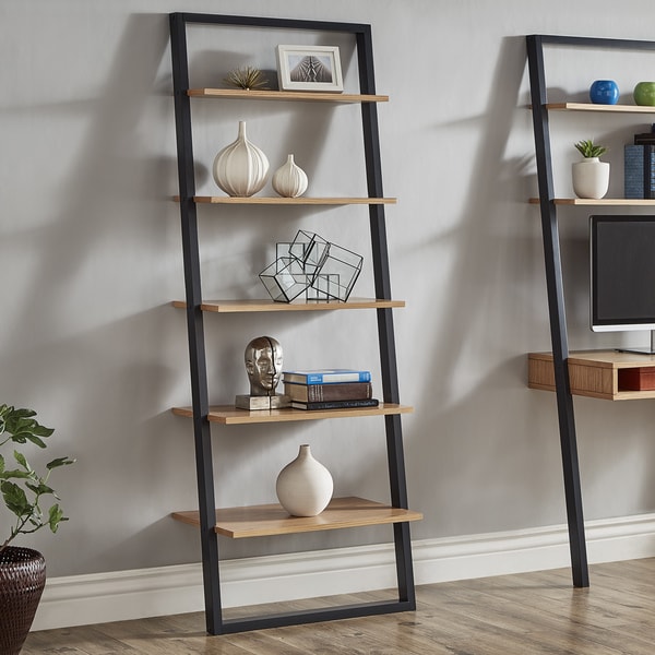 Home Furniture Diy Book Rack Scandi Bookcase Set Wall Ladder