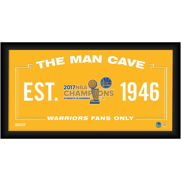 2017 NBA Champion Golden State Warriors 10x20 Man Cave (Champs Logo)