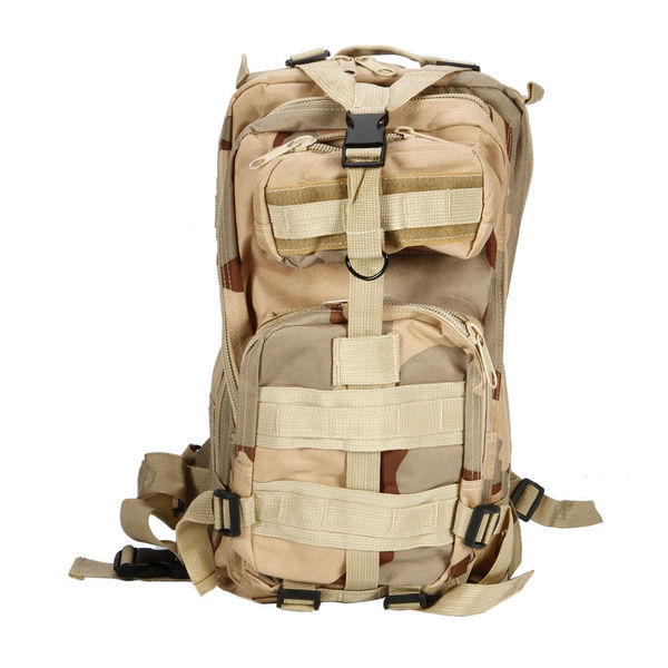Outdoor Backpack Shoulders Bag 30L Sand Color Camouflage
