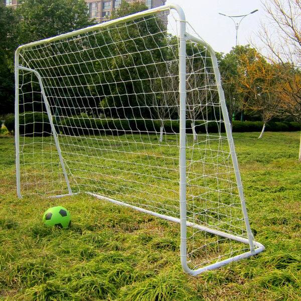 8 X 5 Soccer Goal Training Set With Net Buckles Ground Nail Football Sports White Overstock