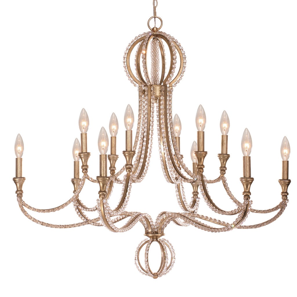 Crystorama Garland Collection 12-light Distressed Twilight Chandelier - Chandeliers For Bedrooms by Overstock.com