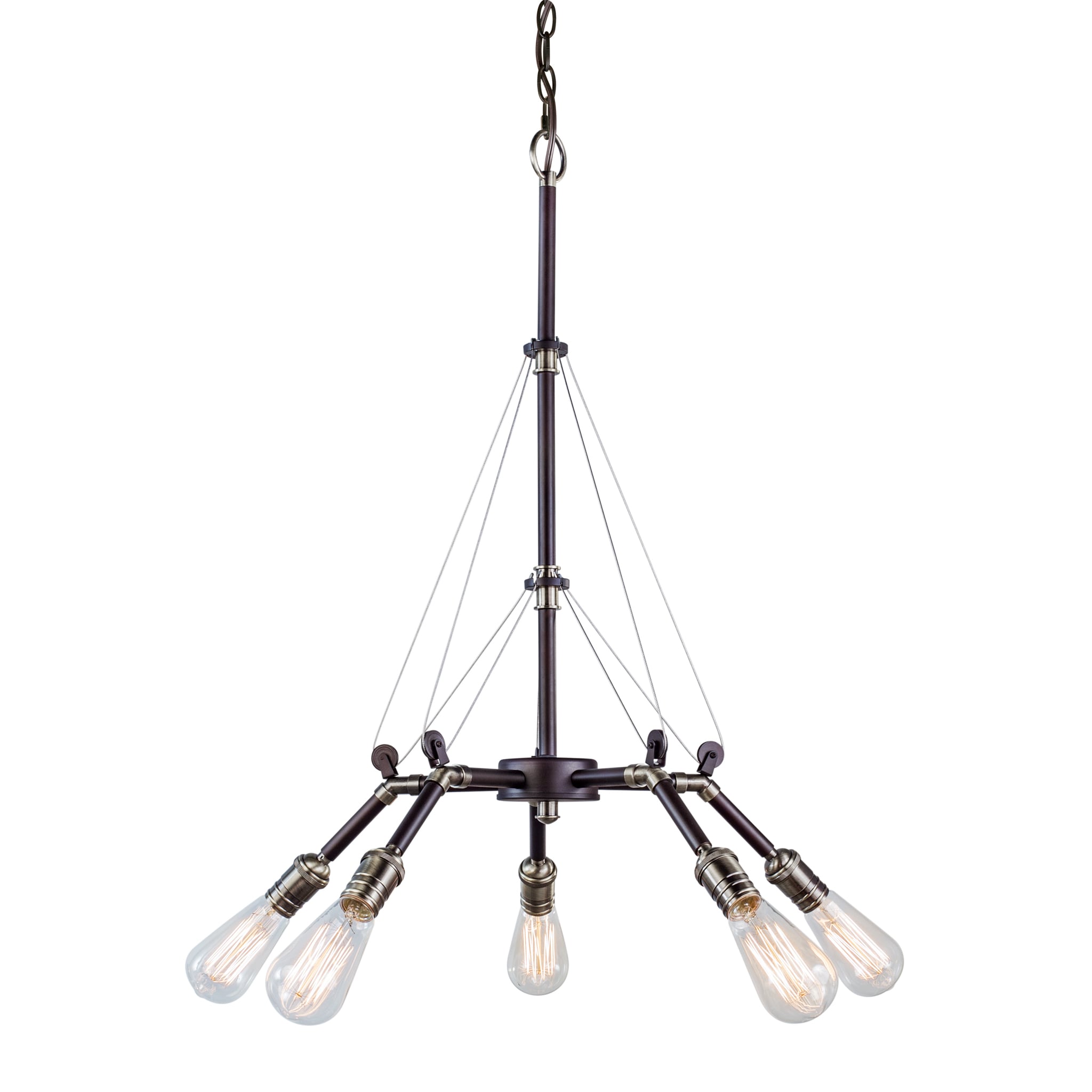 5-Light Antique Bronze Chandelier - Chandeliers For Bedrooms by Overstock.com