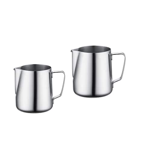 Prime Cook Stainless Steel 2 Piece Milk Frothing Steaming Pitcher