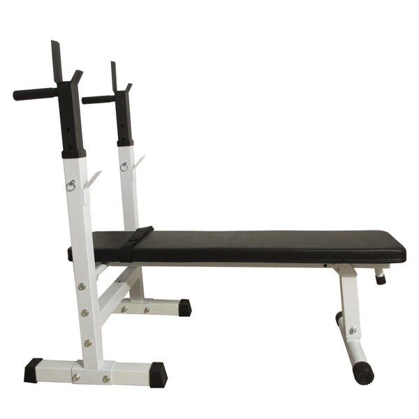 BS-222 Fitness Weight Bench White & Black