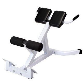 N-027 Back Hyperextension Bench Roman Chair White & Black