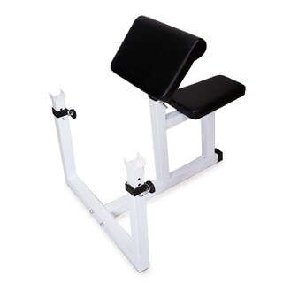 N-026 Fitness Preacher Curl Bench White & Black